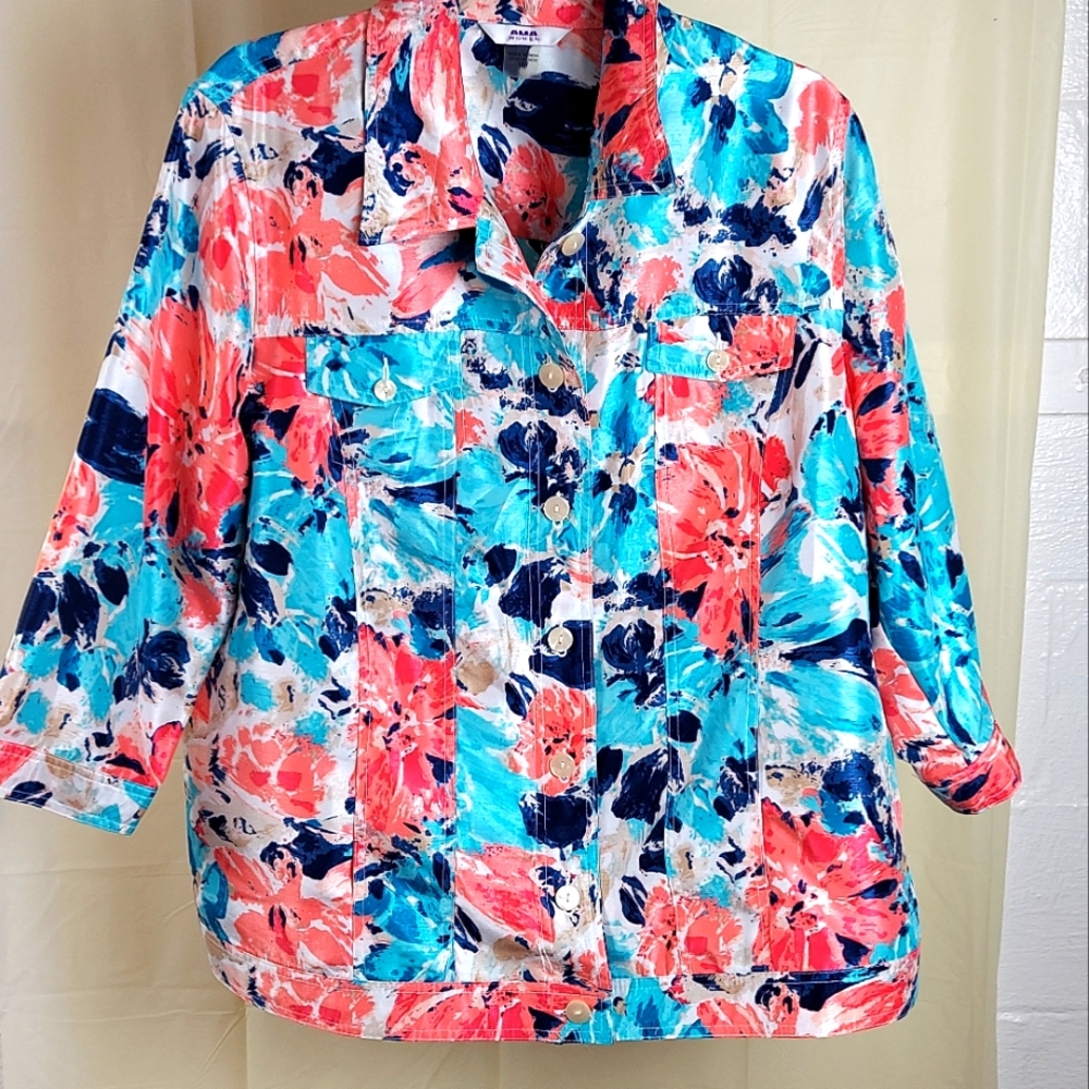 Tropical Jacket Size 18W by ALIA